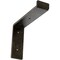 Ekena Millwork Steel Truss Shelf Bracket, Antiqued Warm Silver 2"W x 8"D x 6 3/4"H BKTM02X08X06TSAWS - alternate 1